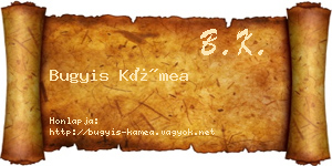 Bugyis Kámea névjegykártya